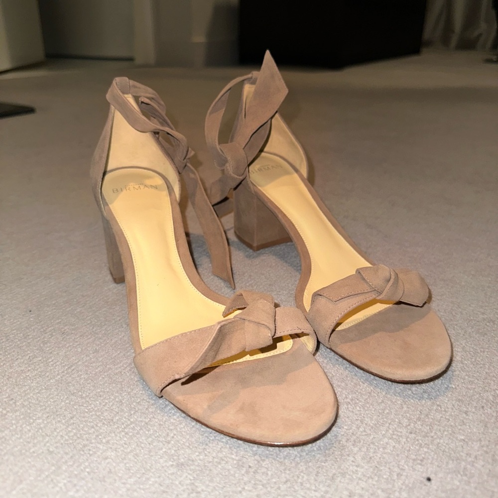 Alexandre Birman Beige Suede Heel